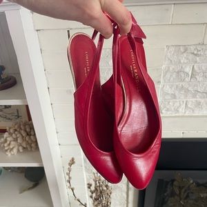 Vintage Loffler Randall flats in hot pink